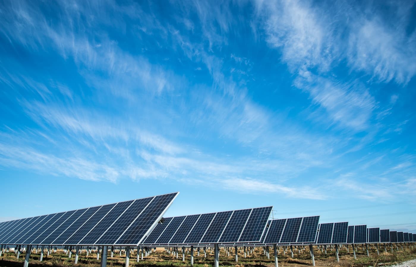 Solar panels background